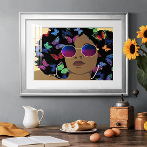 Butterfly Diva I - Modern Framed Art Print