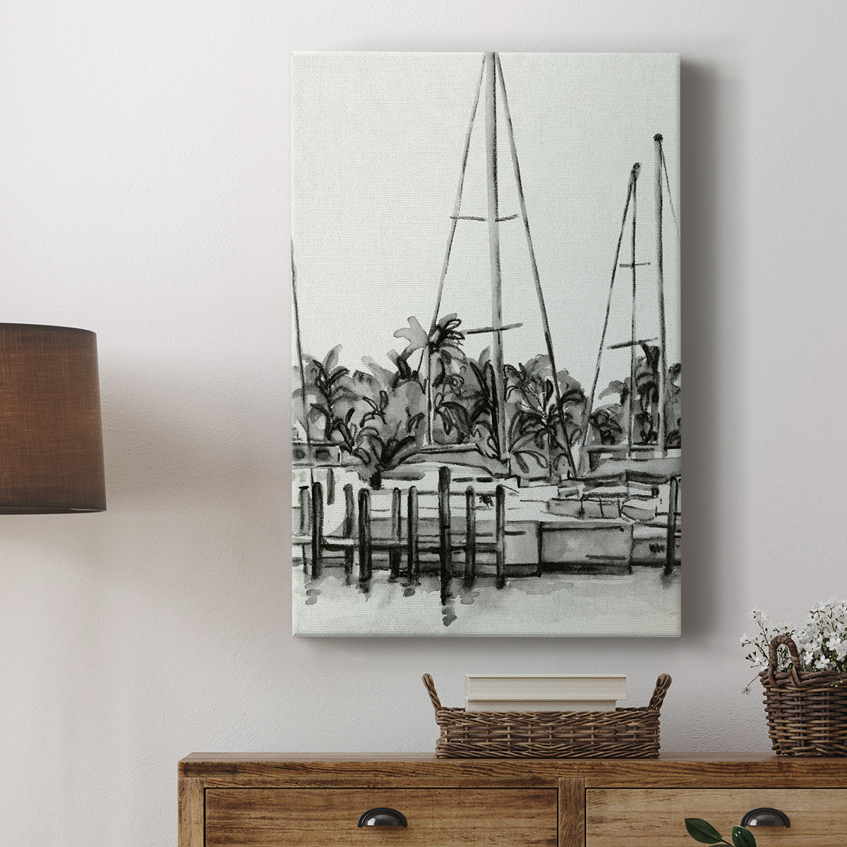 Neutral Tropics I Premium Gallery Wrapped Canvas - Ready to Hang