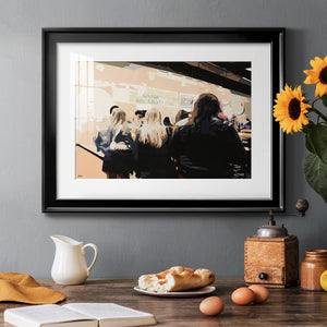 Late Night Queue - Modern Framed Art Print