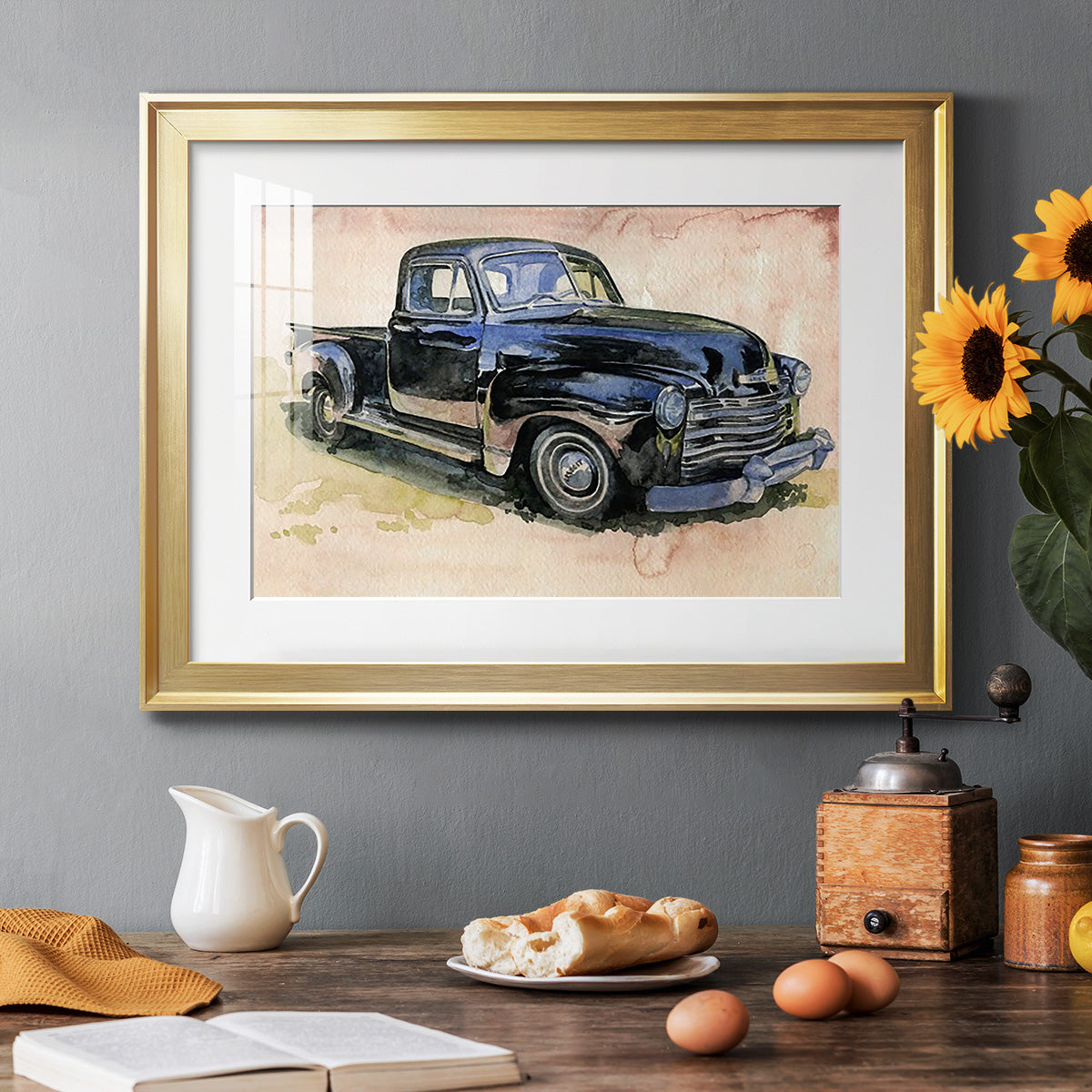 Antique Pickup II Premium Framed Print - Ready to Hang