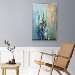 Current Air I - Framed Premium Gallery Wrapped Canvas L Frame - Ready to Hang