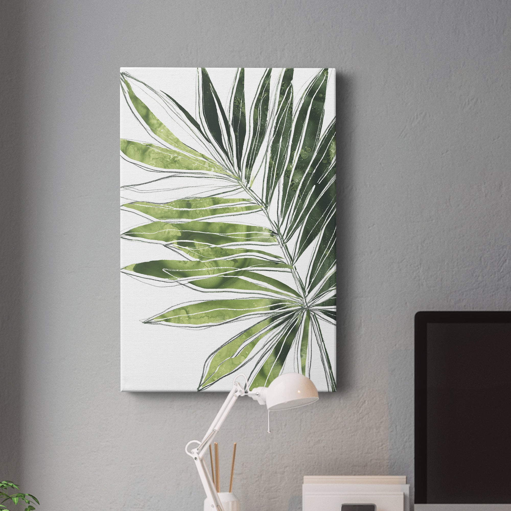 Expressive Palm IV Premium Gallery Wrapped Canvas - Ready to Hang