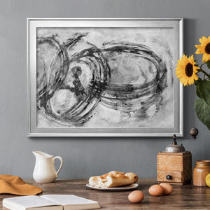Infinity Rings II - Modern Framed Canvas Print