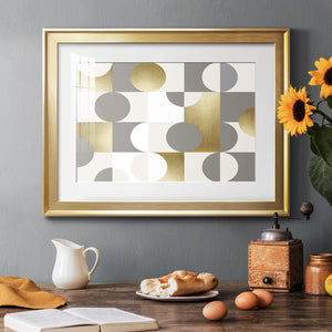 Modern Gold Reflections - Modern Framed Art Print