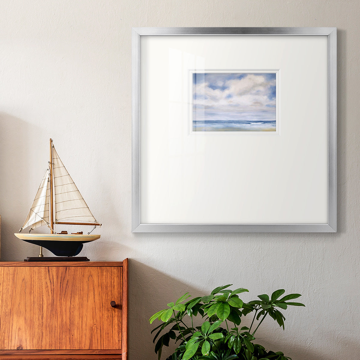 The Wave Premium Framed Print Double Matboard