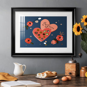 Happy Galentine I - Modern Framed Art Print