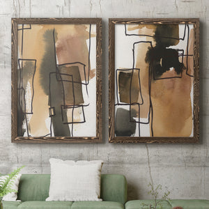 Retro Vibe III - Barnwood Framed Canvas Set