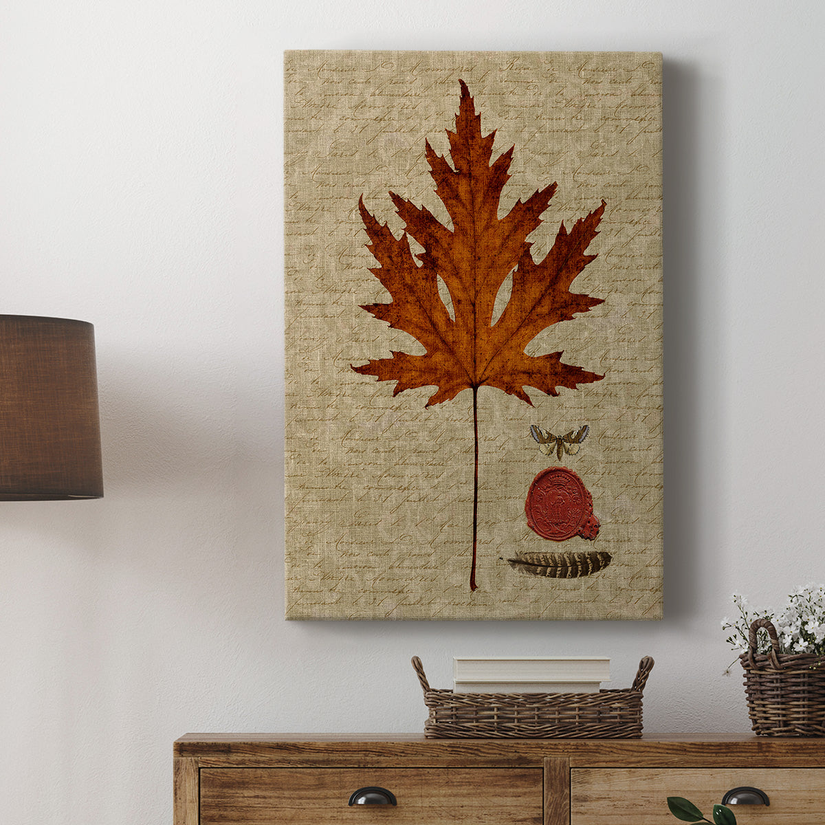 Autumn Leaf I Premium Gallery Wrapped Canvas - Ready to Hang