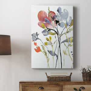 Flower Overlay I Premium Gallery Wrapped Canvas - Ready to Hang