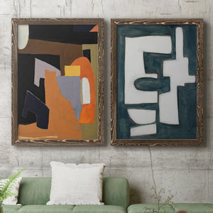 The Olive Press Rooom - Barnwood Framed Canvas Set