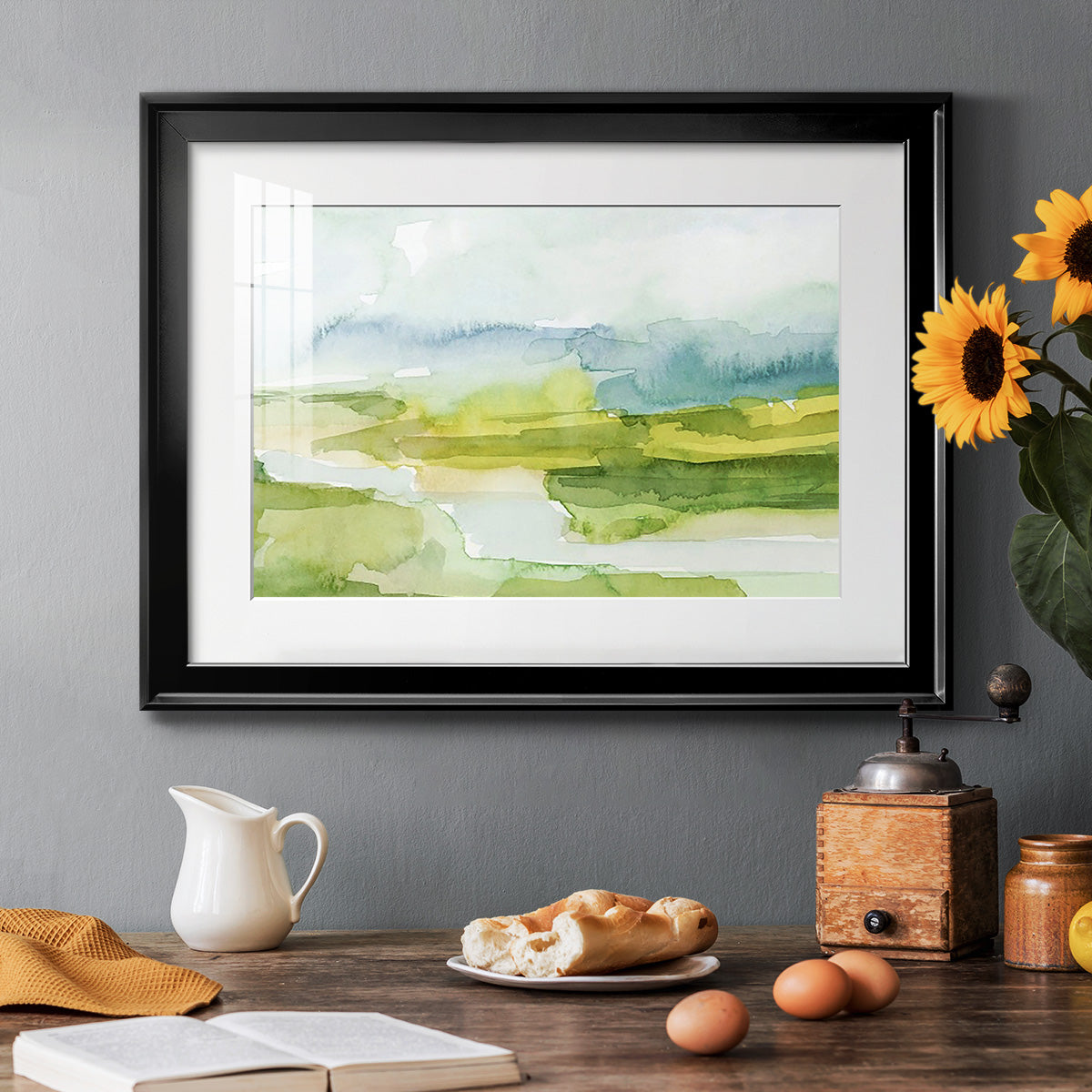 Watery Lowlands I Premium Framed Print - Ready to Hang