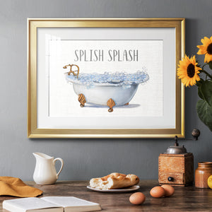 Splish Splash - Modern Framed Art Print