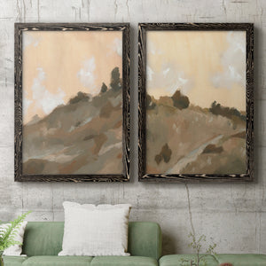 Hillside Walking Path III - Barnwood Framed Canvas Set