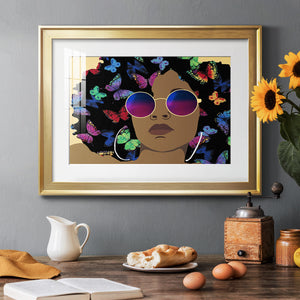 Butterfly Diva I - Modern Framed Art Print