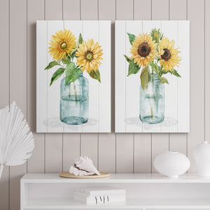 Sunny Day I Premium Gallery Wrapped Canvas - Ready to Hang - Set of 2 - 8 x 12 Each