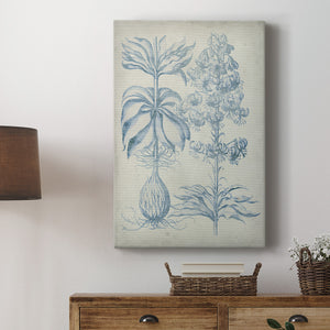 Blue Fresco Floral II Premium Gallery Wrapped Canvas - Ready to Hang