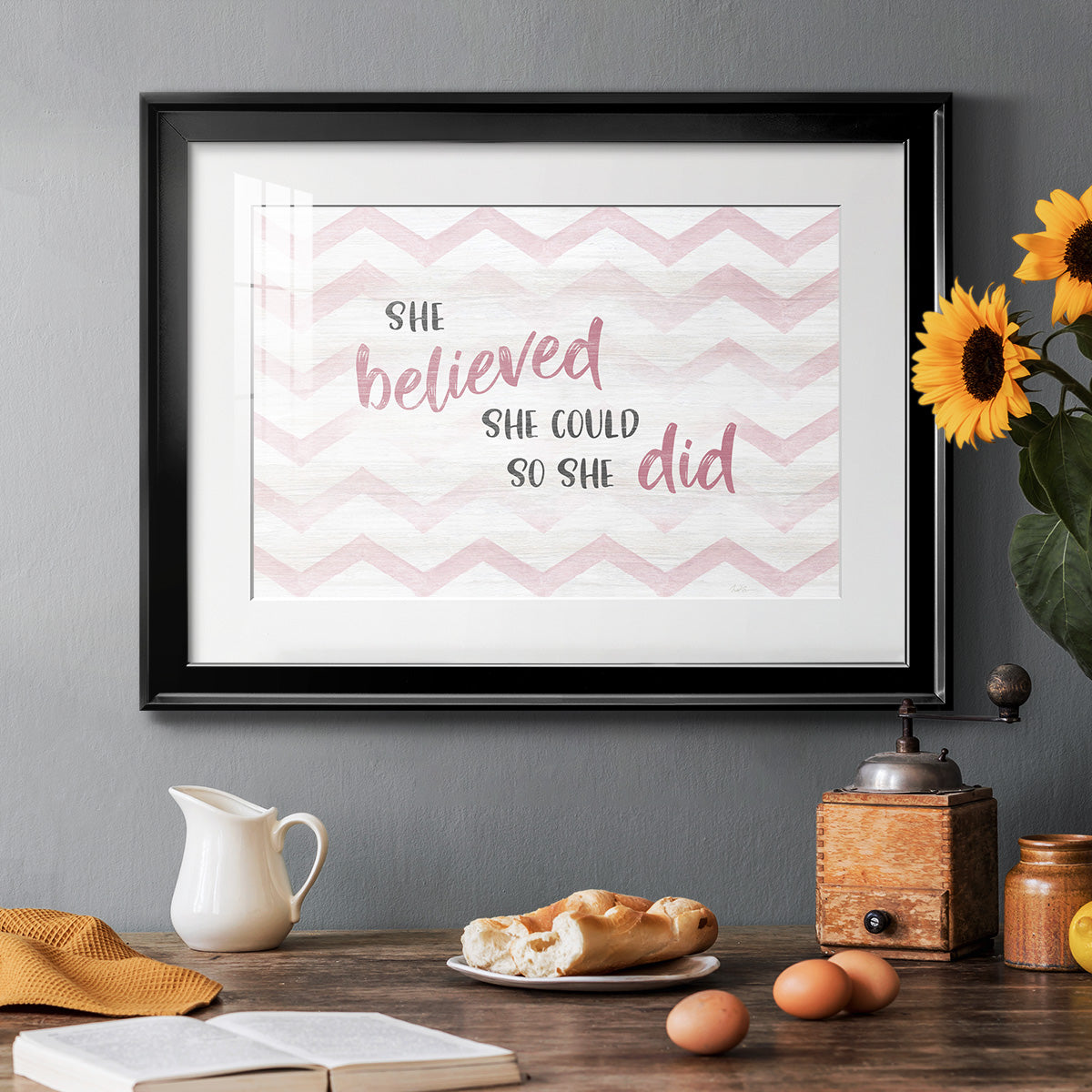 Believed She Could Premium Framed Print - Ready to Hang