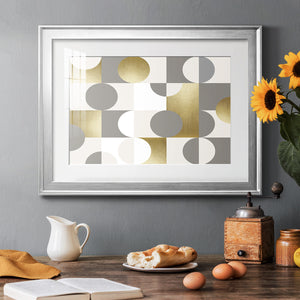 Modern Gold Reflections - Modern Framed Art Print