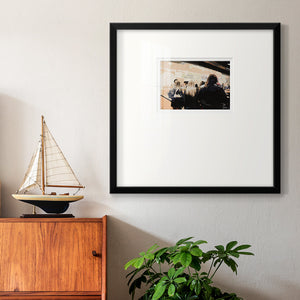 Late Night Queue Premium Framed Print Double Matboard