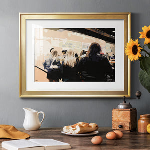 Late Night Queue - Modern Framed Art Print