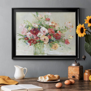 Just Peachy - Modern Framed Canvas Print
