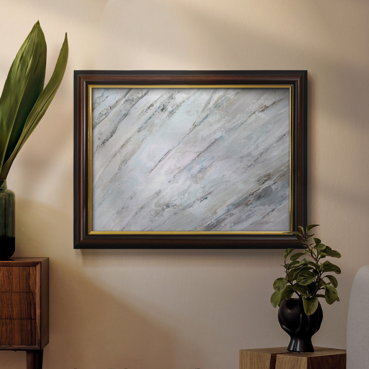 Soft Fronds II Premium Framed Canvas- Ready to Hang