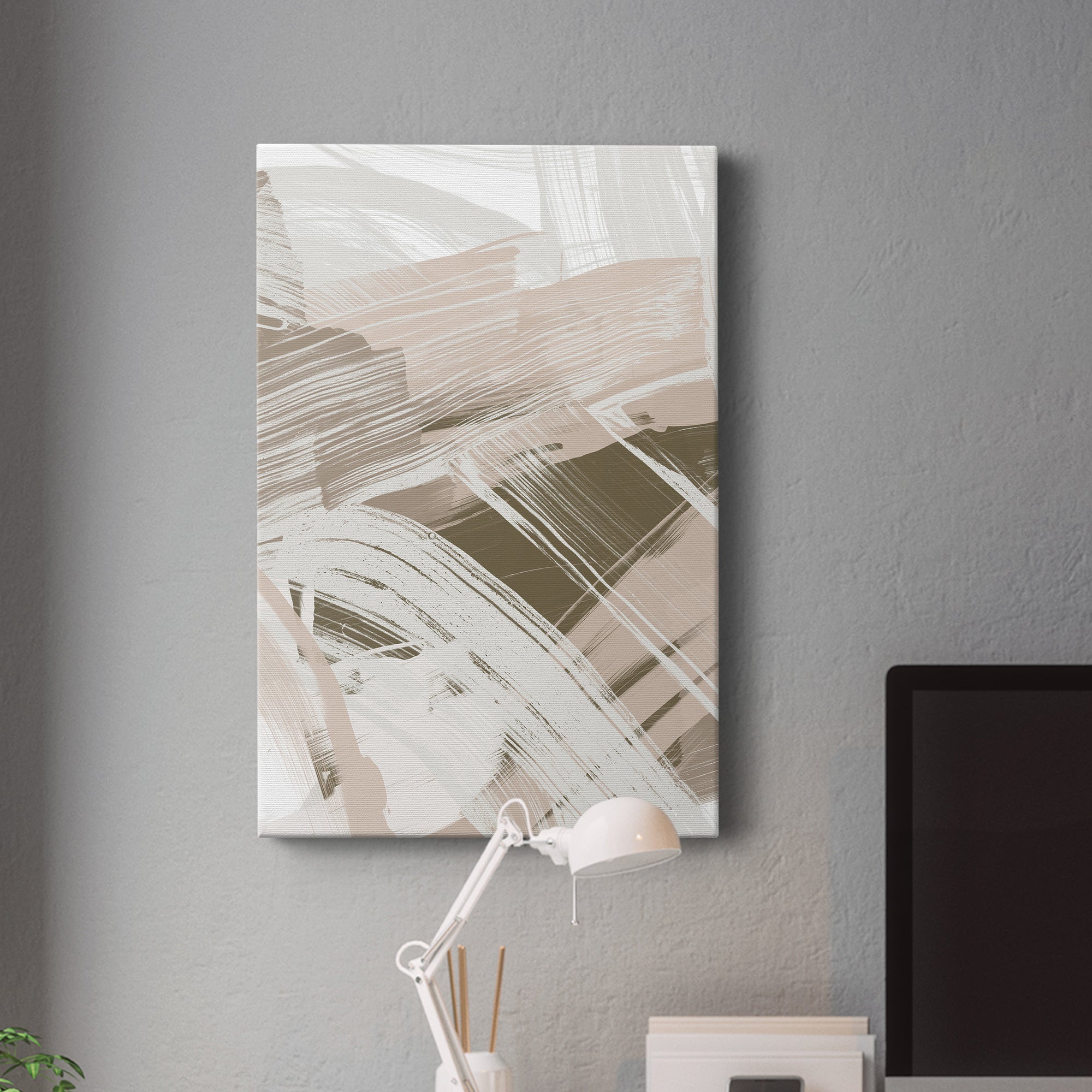 Earthtone Swipe I Premium Gallery Wrapped Canvas - Ready to Hang
