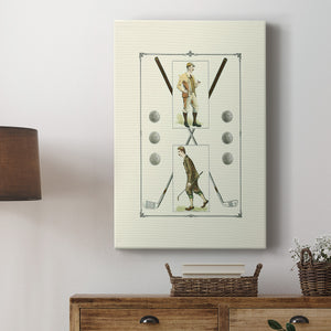 Golfers: H. Hutchinson & John Ball - Canvas Art Print