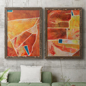 Primary Connection III - Barnwood Framed Canvas Set