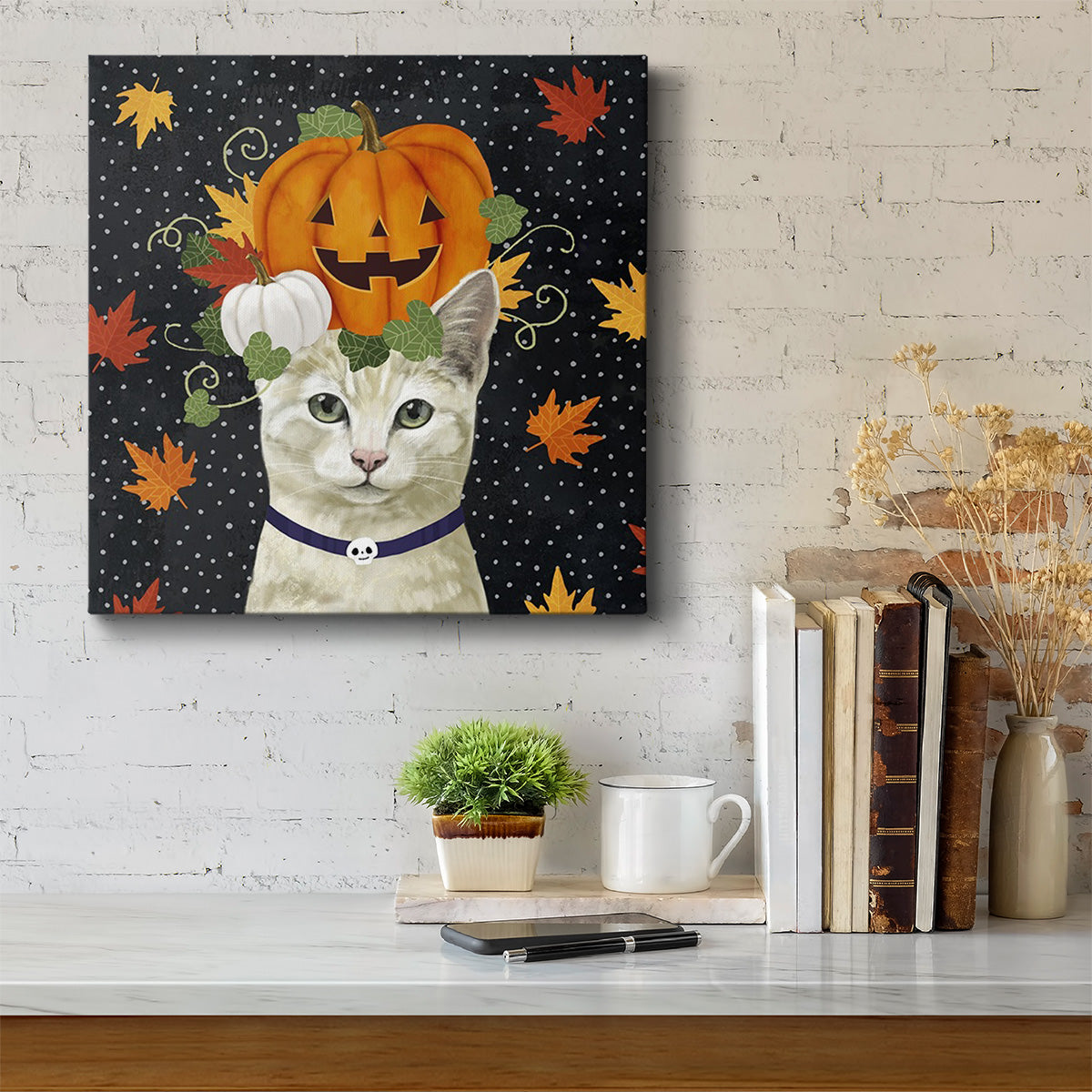 Halloween Cat I-Premium Gallery Wrapped Canvas - Ready to Hang