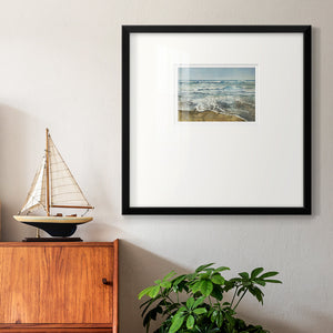 BEACHCOMBING Premium Framed Print Double Matboard