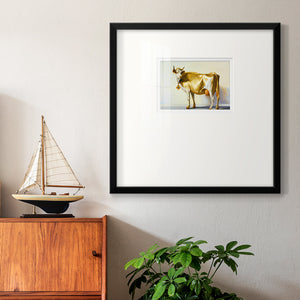 Gold Cow Premium Framed Print Double Matboard