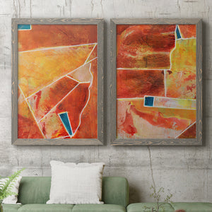 Primary Connection III - Barnwood Framed Canvas Set