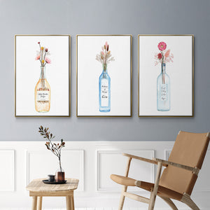 Frost Valley Vodka - Framed Premium Gallery Wrapped Canvas L Frame 3 Piece Set - Ready to Hang