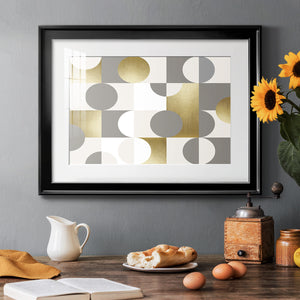 Modern Gold Reflections - Modern Framed Art Print