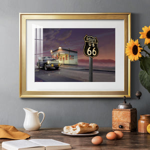 Route 66 - Modern Framed Art Print