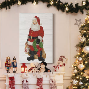 Nostalgic Santa I Premium Gallery Wrapped Canvas - Ready to Hang