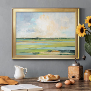 Pastel Horizon I - Modern Framed Canvas Print