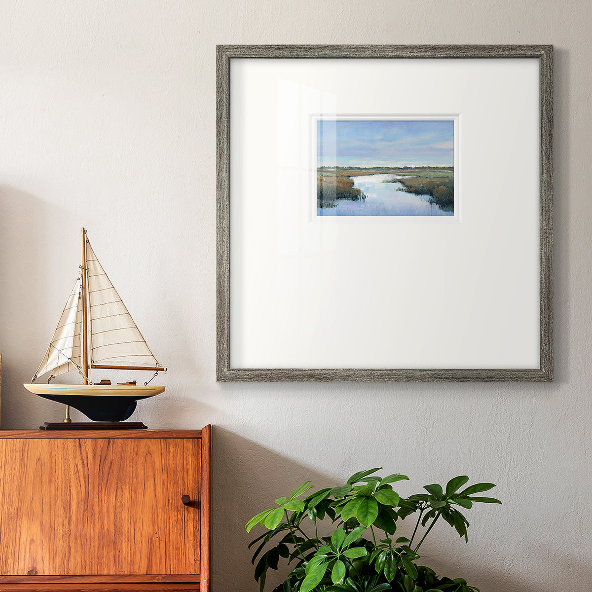 Coastal Plains II Premium Framed Print Double Matboard