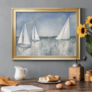 Catching the Breeze - Modern Framed Canvas Print