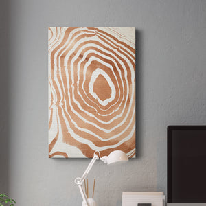 Wood Grain Suminagashi III Premium Gallery Wrapped Canvas - Ready to Hang