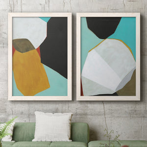 Graphica I - Barnwood Framed Canvas Set