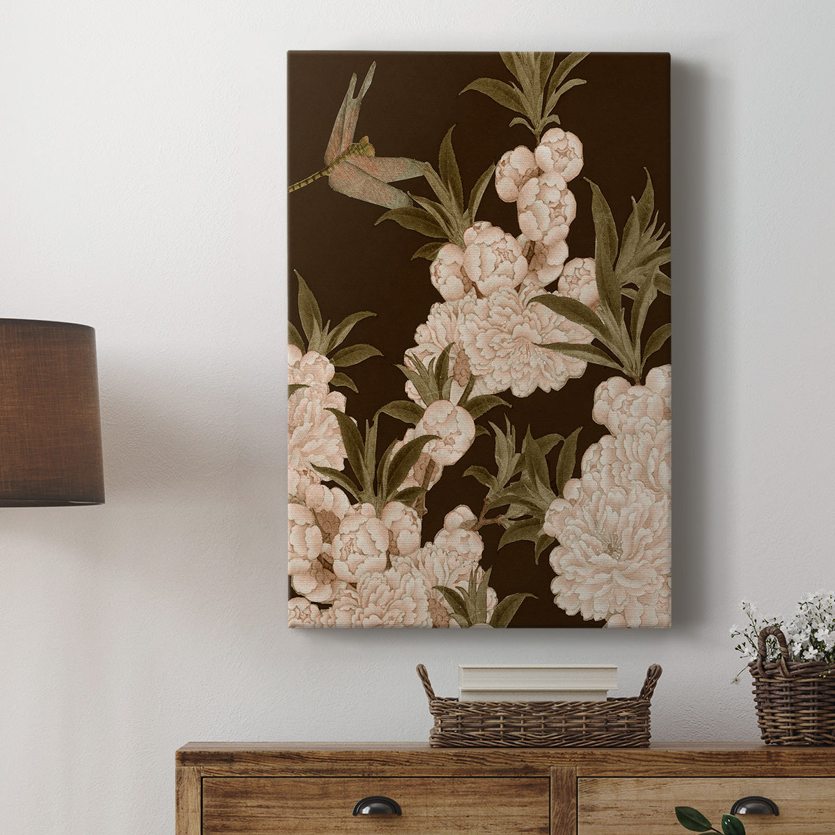 Asian Brocade III Premium Gallery Wrapped Canvas - Ready to Hang