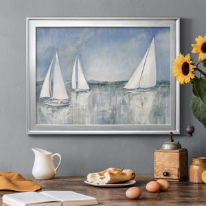 Catching the Breeze - Modern Framed Canvas Print