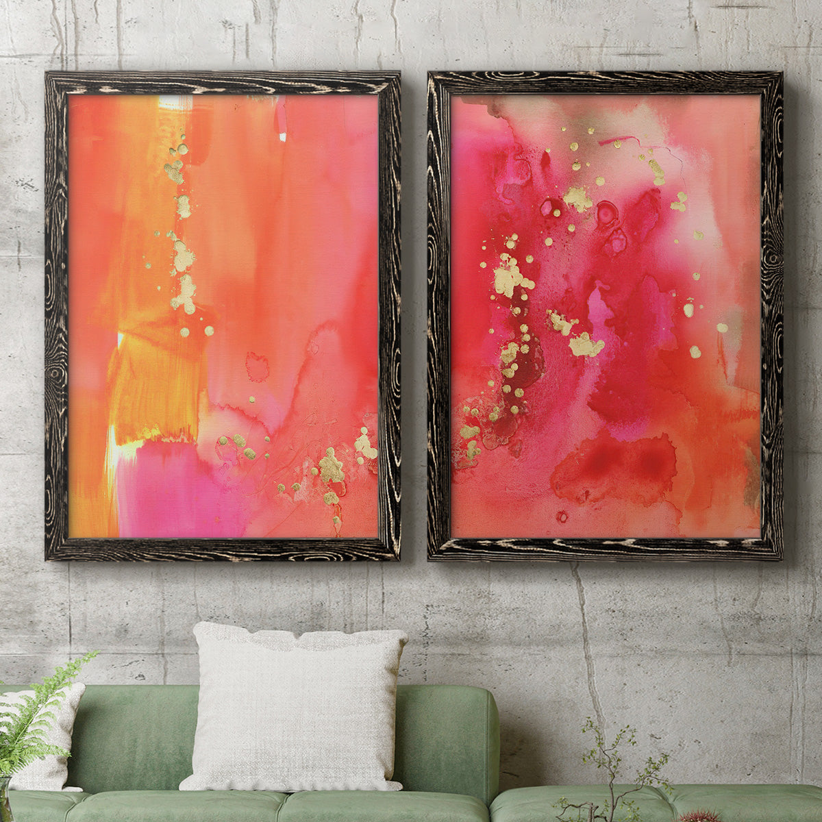 Mythological III - Premium Framed Canvas 2 Piece Set - Ready to Hang