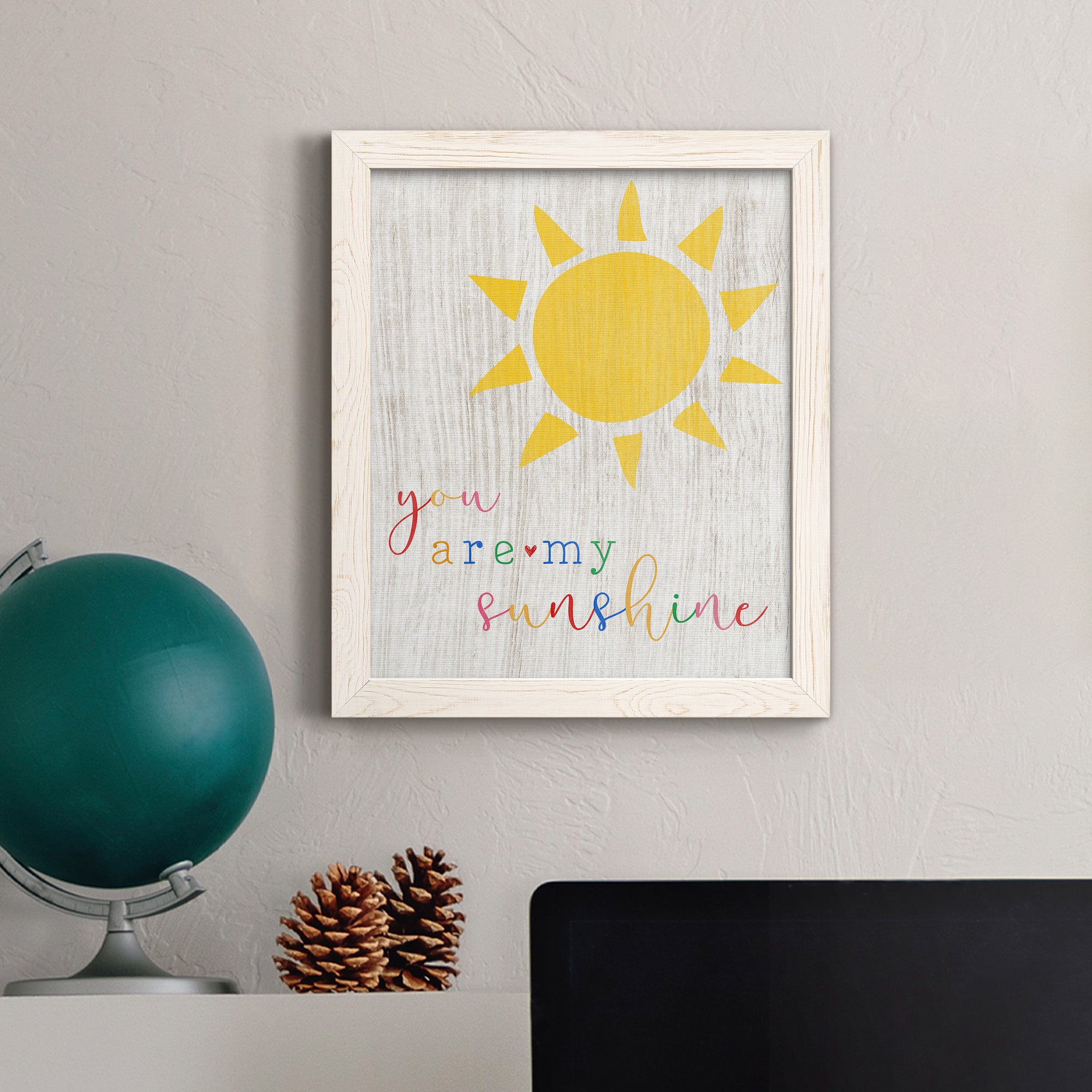 You are my Sunshine - Premium Canvas Framed in Barnwood - Ready to Hang