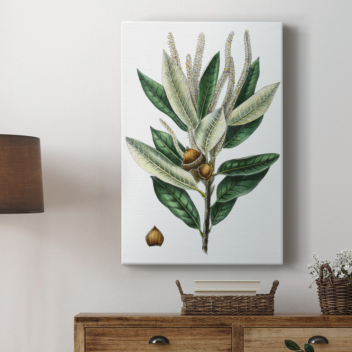 Dense Flowered Oak Premium Gallery Wrapped Canvas - Ready to Hang