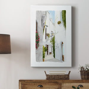 Bougainvilla Alley II - Canvas Art Print