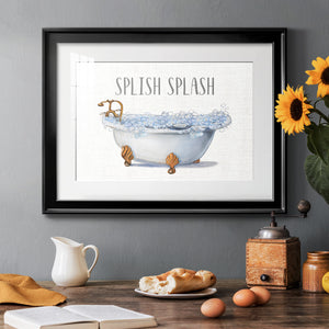 Splish Splash - Modern Framed Art Print
