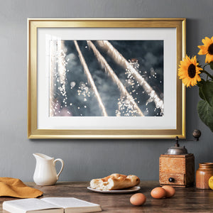 Celestial Glimmer - Modern Framed Art Print